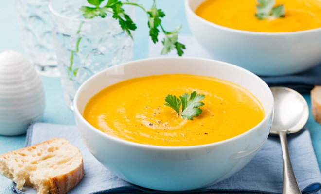 Crema de calabaza vegana