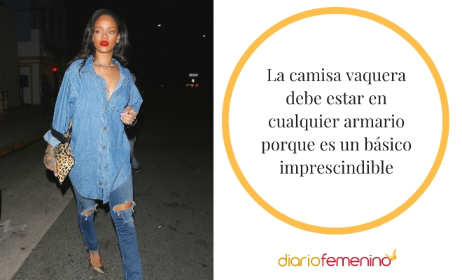 ¿Cómo debes combinar una camisa vaquera?
