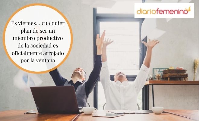 Imagen con frase sobre el viernes