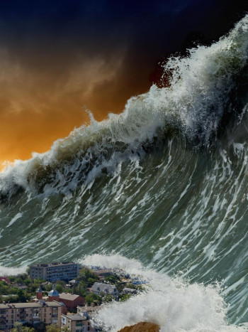 Amor y trabajo en el significado de soñar con un tsunami