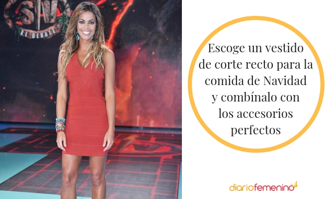 Vestido de corte recto