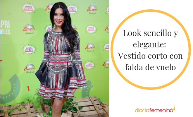 Look con falda de vuelo para Navidad