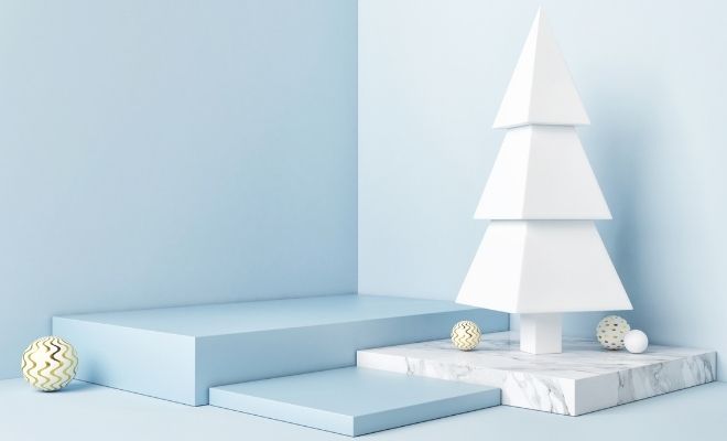 Árbol de Navidad minimalista en tu decoración navideña