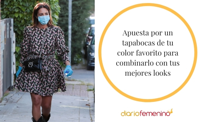 Los looks con mascarillas de colores son geniales para lucir allá donde vayas