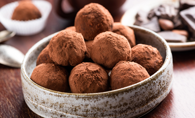 Trufas de chocolate, un postre sencillo para Navidad
