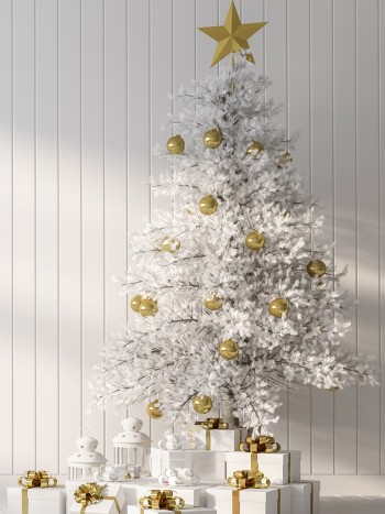 4 ideas para adornar un árbol de Navidad blanco (y que quede genial)