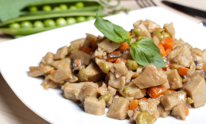 Estofado de seitán para Navidad