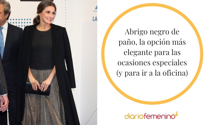 Ideas para lucir un abrigo negro de paño