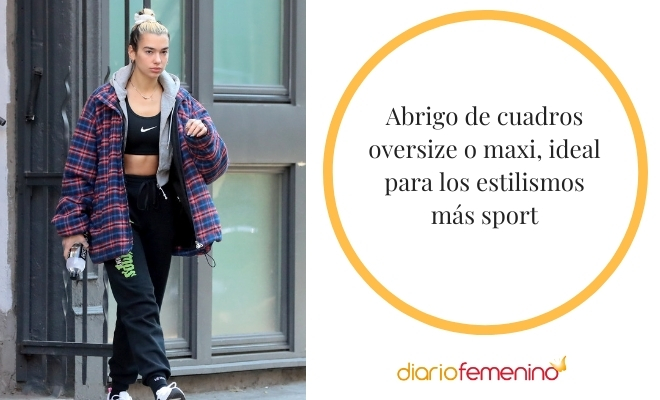 Cómo puedes combinar un abrigo de cuadros maxi