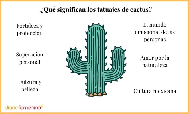 Significado de los tatuajes de cactus (y tipos de diseños para tu piel)