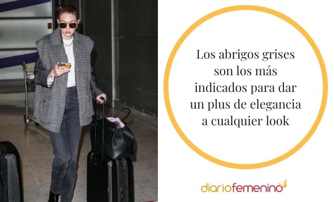 Las múltiples formas de combinar un abrigo de color gris