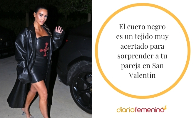 Un vestido o falda de cuero, perfectos para San Valentín