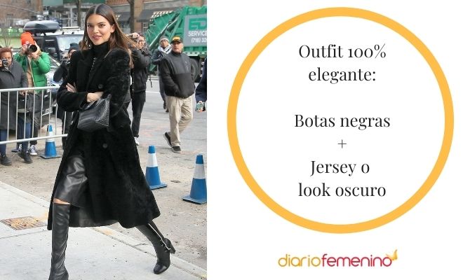 Outfits geniales para lucir botas negras