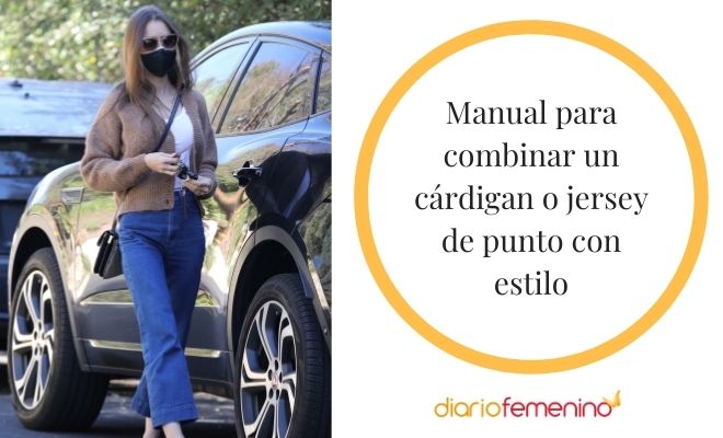 Cómo combinar un jersey o cárdigan de punto