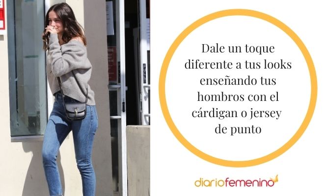 Los mejores looks con cárdigan o chaqueta de punto