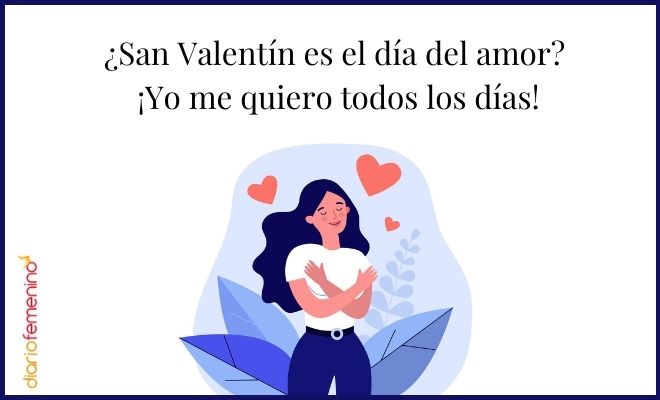 Tarjeta para dedicarte a ti mismo en San Valentín