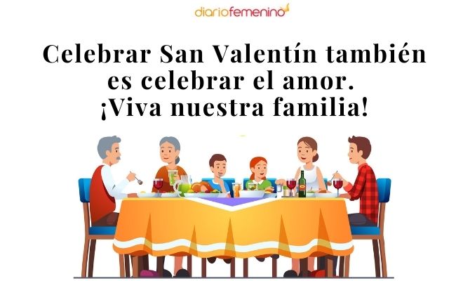 Tarjeta de amor en familia por San Valentín