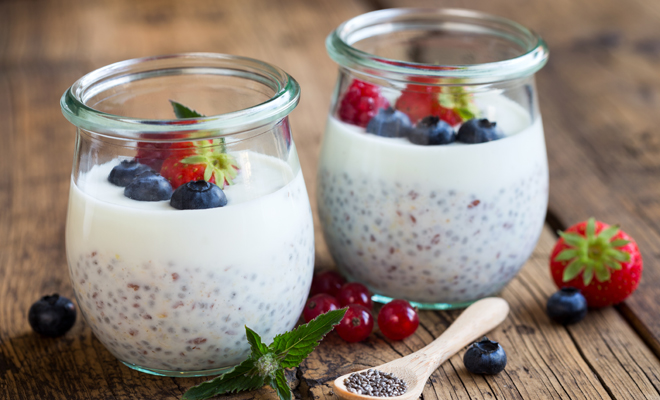 Receta de snack de pudding