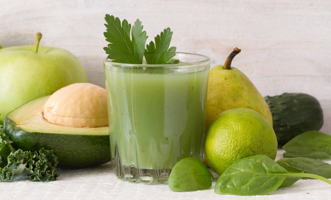Receta de snack de batido detox