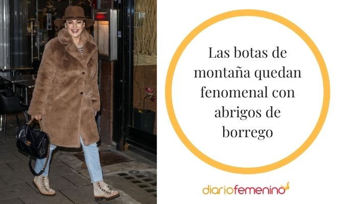Looks para lucir unas botas de montaña con borrego