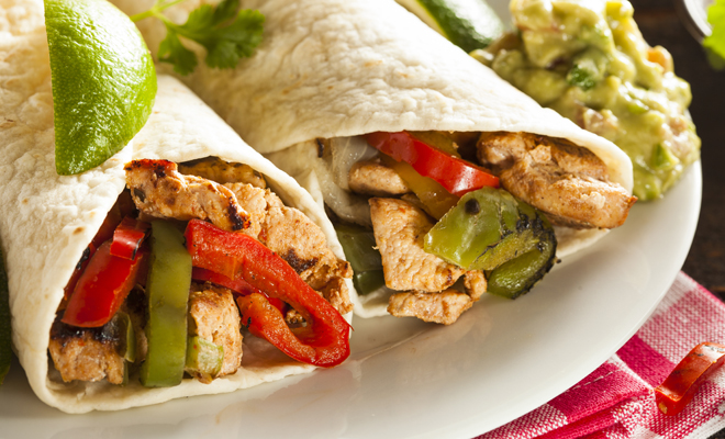 Receta de fajitas de pollo para el Día del Padre