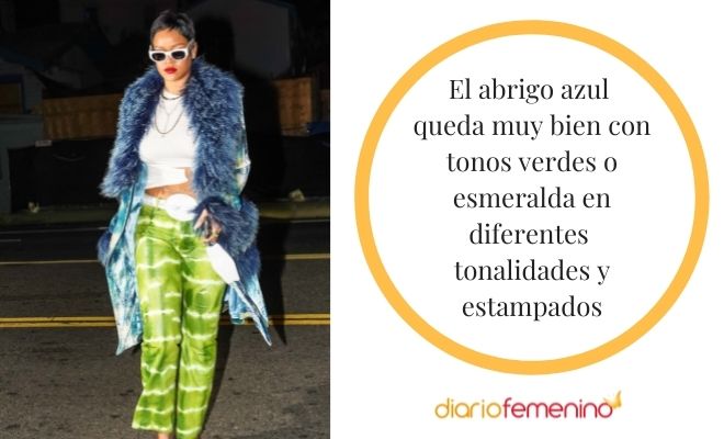 Colores para combinar un abrigo azul a la perfección