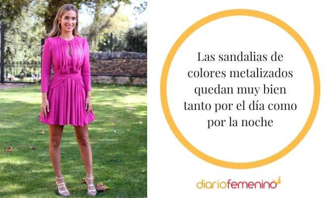 Sandalias de colores metalizados, geniales para el buen tiempo