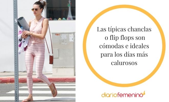 Looks con chanclas o flip flops