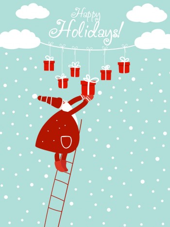 Tarjetas de Navidad y Año Nuevo 2025 para la familia (padres, primos...)