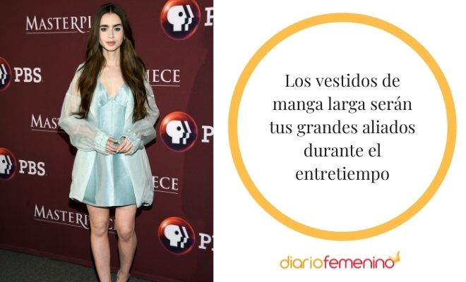 Los vestidos de manga larga, perfectos para el entretiempo
