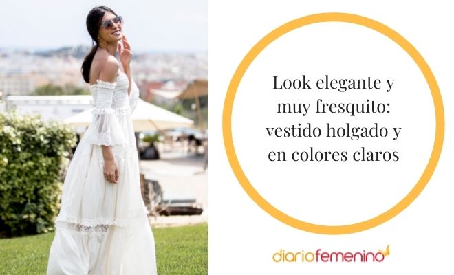 Un vestido de color claro, una gran opción para las altas temperaturas
