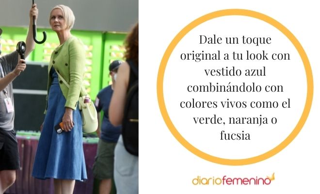 Qué colores combinan mejor con un vestido azul