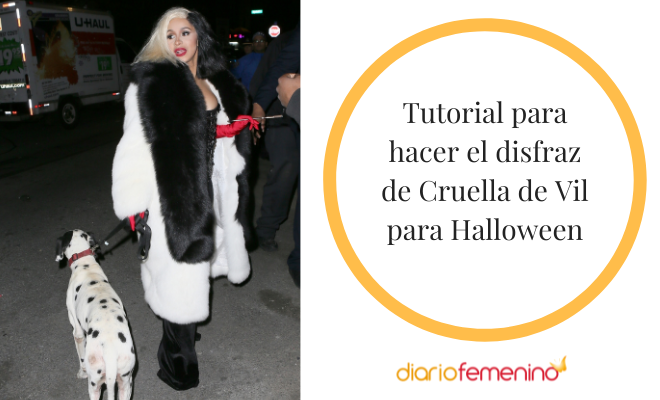 comentarista No haga Óptima Disfraz casero de Cruella de Vil para Halloween (con maquillaje y peinado)