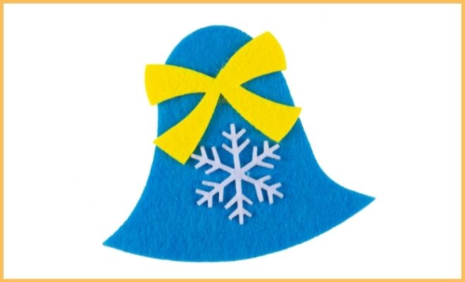 Formas de elaborar una campana de fieltro para Navidad