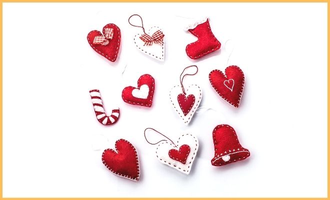 Cómo elaborar dulces navideños de fieltro