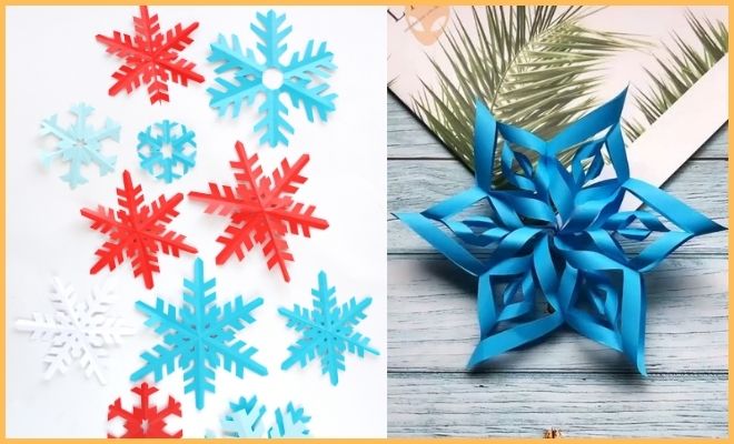 Cómo Hacer Copos De Nieve Diy Para La Decoración De Navidad 0230