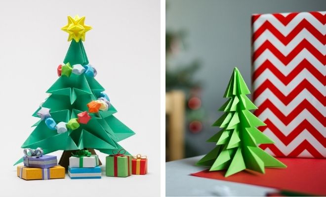 10 manualidades fáciles de árbol de Navidad