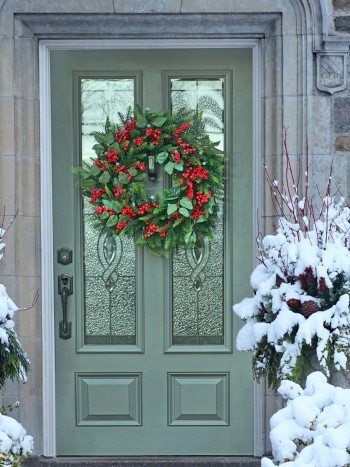 Puertas decoradas de Navidad: ideas de adornos navideños fáciles de hacer