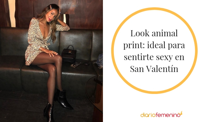 Un vestido animal print es muy especial para el 14 de febrero