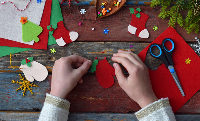 Ideas de adornos de fieltro para Navidad