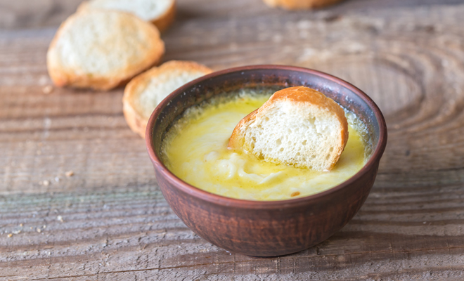 Recetas canapés para Navidad de queso provolone