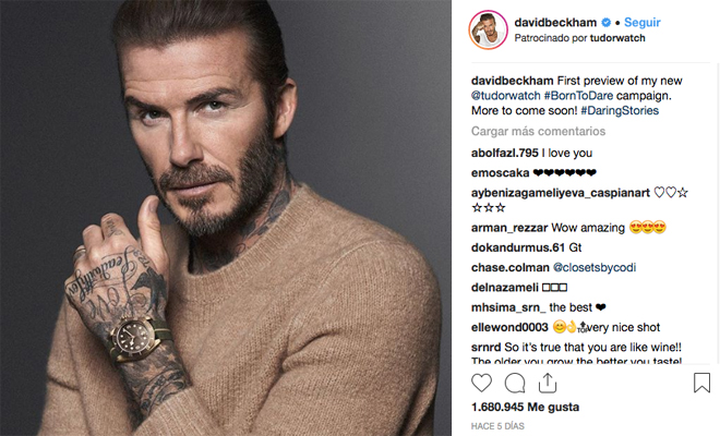 Beckham, el jugador tatuado más guapo