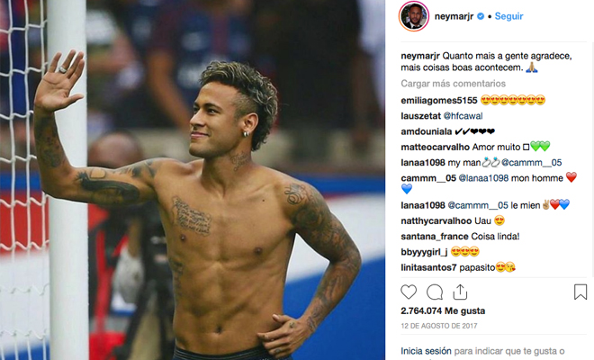 Estos son los tatuajes que lleva Neymar
