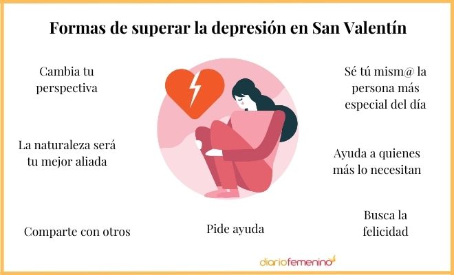¿Cómo puedes superar la depresión en San Valentín?
