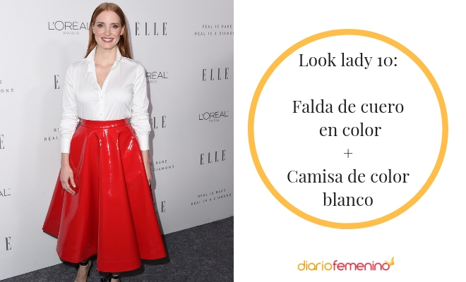 La falda de cuero lady es ideal para cualquier ocasión