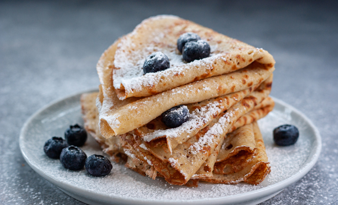 Receta de crepes para San Valentín