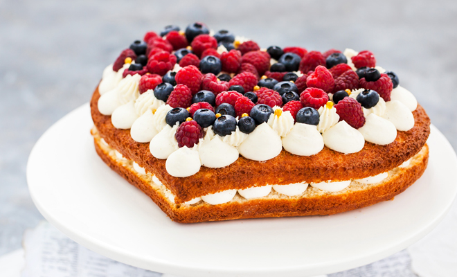 Receta de tarta para San Valentín