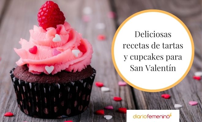 Tartas, postres y cupcakes para celebrar San Valentín