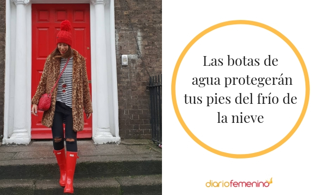 Las botas de agua son perfectas para ir a la nieve
