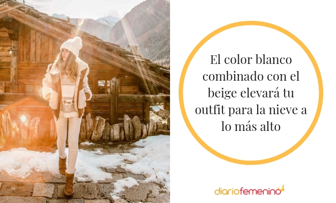 El color blanco es perfecto para ir a la nieve